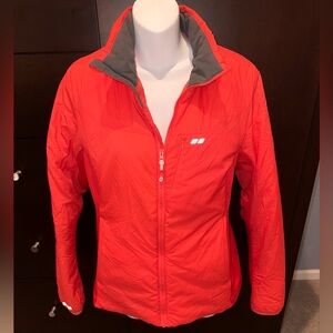 Like New Koppen Women's Coral Orange Red Insulated Primaloft ZipUp Winter Jacket